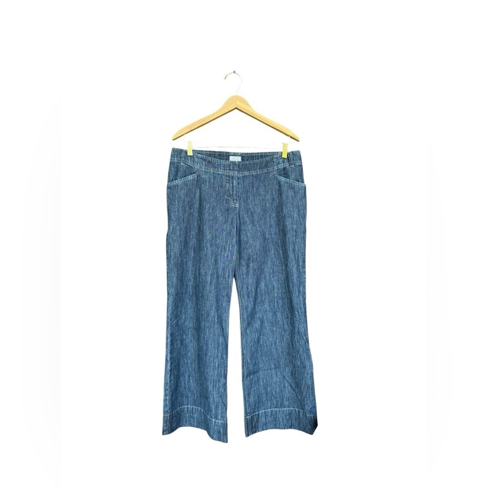 J.Jill Jeans Womens size 12 petite dark jeans mid rise genuine fit below waist